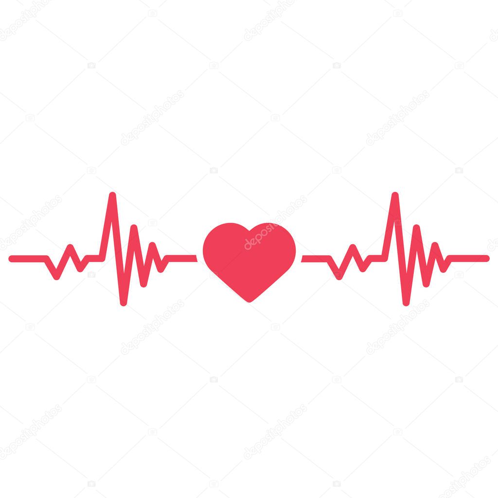 Heartbeat Line Heart Cardio 