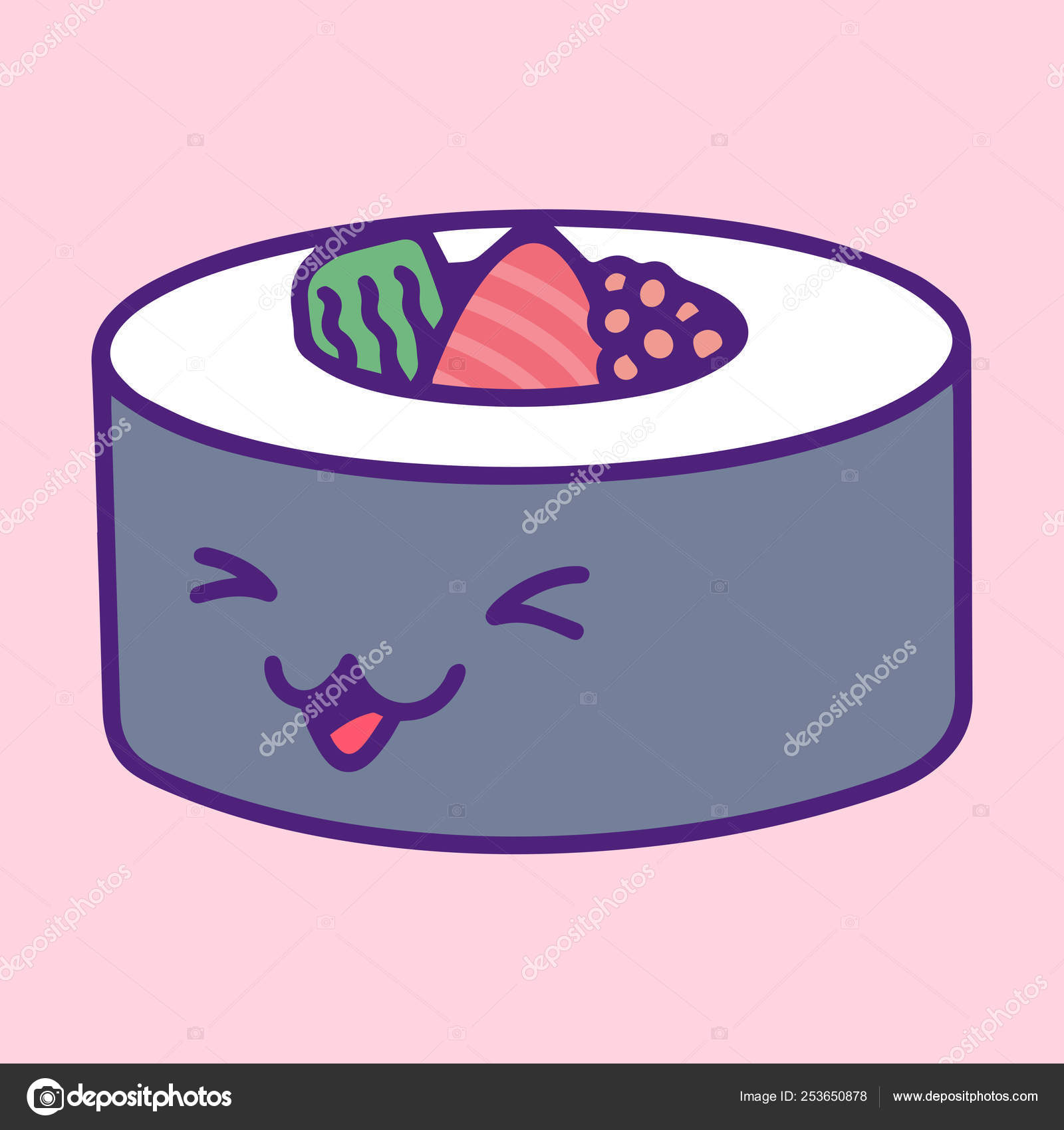 Cute Sushi Illustration