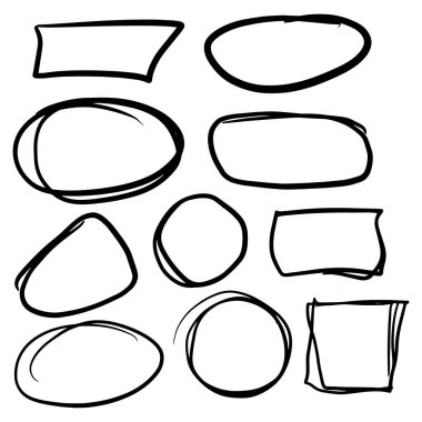 Set El kabarcık konuşma konuşmak basit iletişim kabarcık çizim 