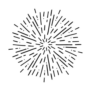 Klasik Günışığı Patlaması El yapımı Havai fişek Tasarımı Kara Işınlar 