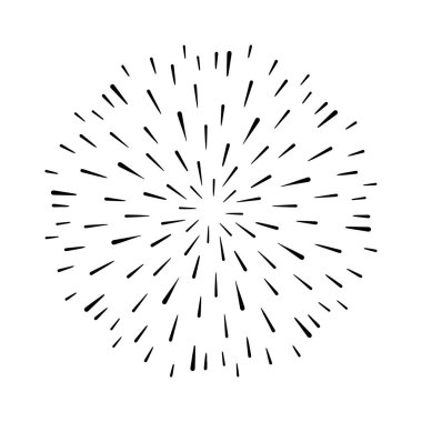 Klasik Günışığı Patlaması El yapımı Havai fişek Tasarımı Kara Işınlar