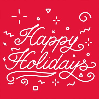 Mutlu Tatiller Dekoratif Tebrik Kartı