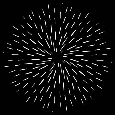 Klasik Günışığı Patlaması El yapımı Havai fişek Tasarımı Kara Işınlar