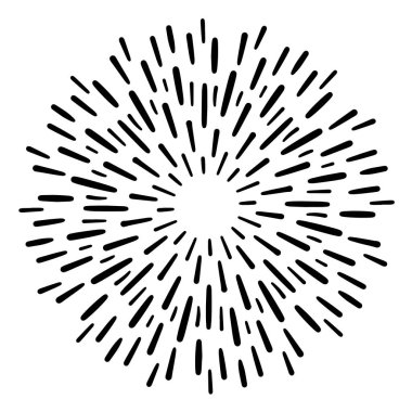 Klasik Günışığı Patlaması El yapımı Havai fişek Tasarımı Kara Işınlar