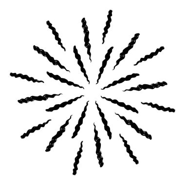 Klasik Günışığı Patlaması El yapımı Havai fişek Tasarımı Kara Işınlar