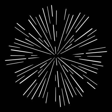 Klasik Günışığı Patlaması El yapımı Havai fişek Tasarımı Kara Işınlar
