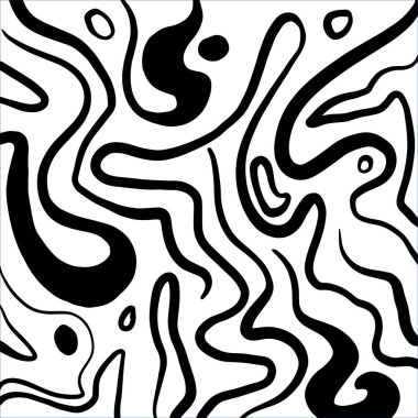 El ile çizilen şekiller ve unsurlar ile dekoratif desen. El boyalı grungy mürekkep Doodles. Dijital kağıt, kumaş, arka planda, sarma için trendy sonsuz doku 