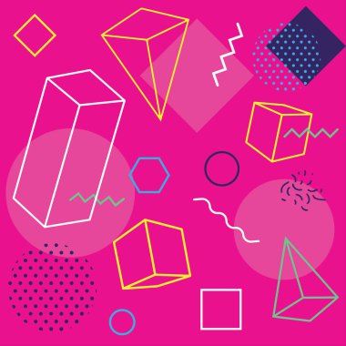 geometrik süslemeli soyut vektör arka planı 