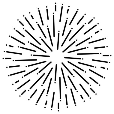 Klasik Günışığı Patlaması El yapımı Havai fişek Tasarımı Kara Işınlar 