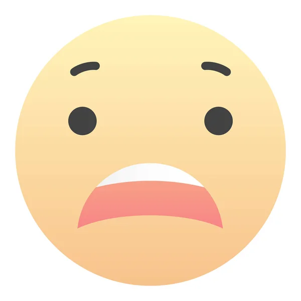 Emoción Facial Emoji Sign Face Para Redes Sociales Aplicaciones — Vector de stock