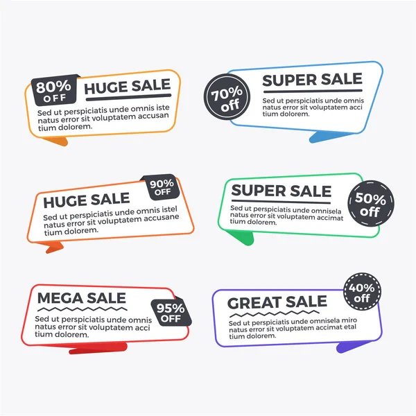 Sale Discount Banner Discount Offer Price Tag Special Offer Sale — Stock Vector