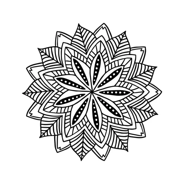 Virág Mandala Vintage Díszítő Elemek Keleti Minta Vektoros Illusztráció Iszlám — Stock Vector