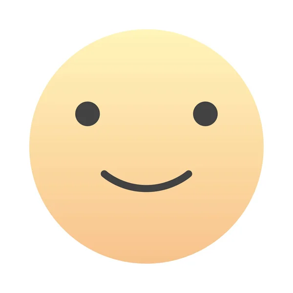 Emoji Sign Face Para Redes Sociales Aplicaciones — Vector de stock