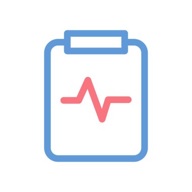 Tıbbi rapor basit çizgi simge minimal tarzı-vektör EPS