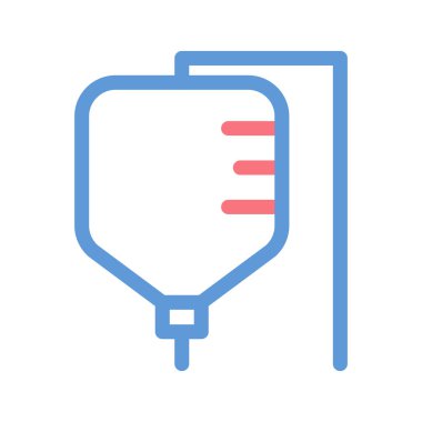 Transfüzyon Infüzyon Simple Line Icon minimal tarzı