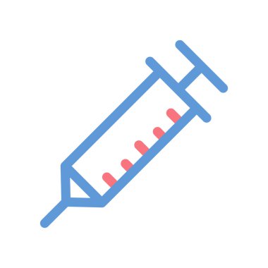 En az tarzda iğne aşı Simple Line Icon 