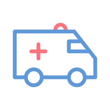 ambulans simgesi vektör illüstrasyonu 
