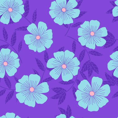 Çiçekler hazır. Elle çizilen çiçek elementleri koleksiyonu - Vektör illüstrasyon Eps