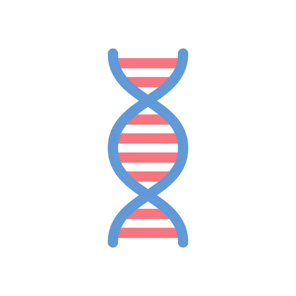 Icona Dna Genetic Simple Line Stile Minimal — Vettoriale Stock