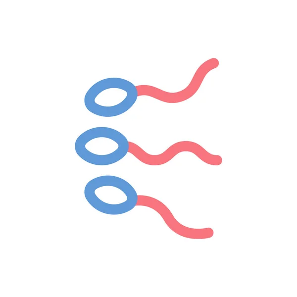 Fruchtbarkeit Spermien Einfache Linie Symbol Minimalem Stil — Stockvektor
