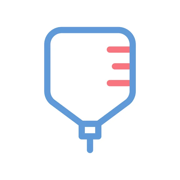 Infusión Transfusión Icono Línea Simple Estilo Mínimo — Vector de stock