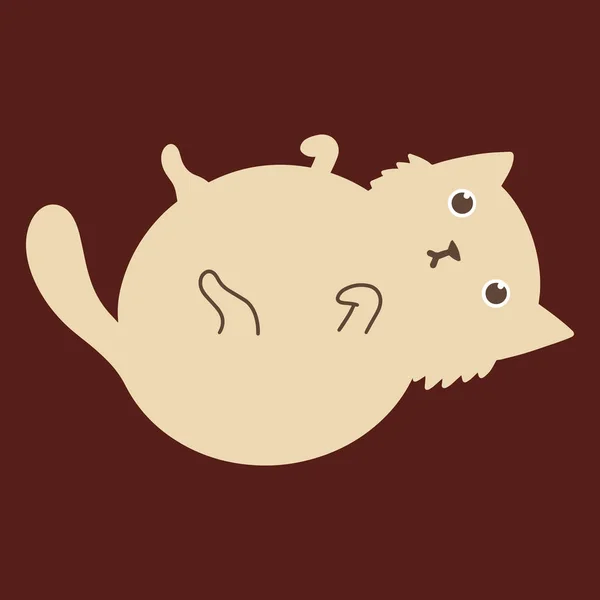 Χειροποίητη εικονογράφηση γάτας σε στυλ σκίτσων. Για παιδιά, γυναίκες, αστείες, χαριτωμένες. Διάνυσμα EPS — Διανυσματικό Αρχείο