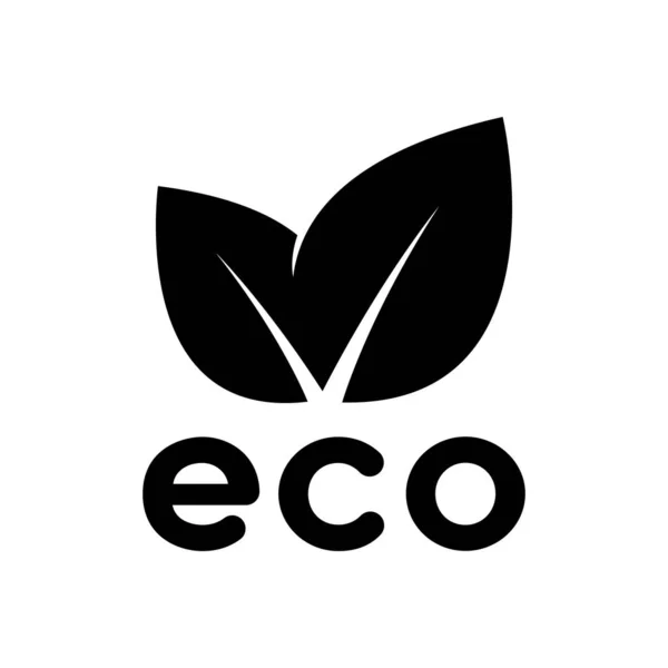 Eco alimentos, produtos orgânicos veganos e ecologia. Conjunto de elementos de design do logotipo — Vetor de Stock