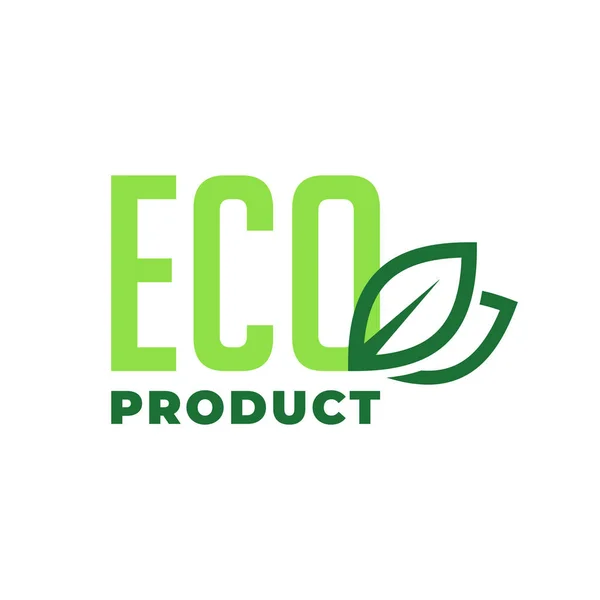 Eco alimentos, produtos orgânicos veganos e ecologia. Conjunto de elementos de design do logotipo — Vetor de Stock