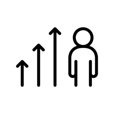 Büyüme simgesi vektör illüstrasyonu Eps 10