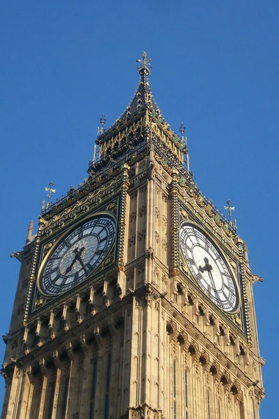 Big Ben Budynku Londyn Anglia Czerwca 2015 — Zdjęcie stockowe