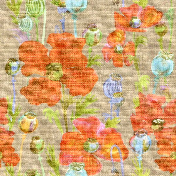 fashion pattern with poppy flowers, Floral seamless pattern for printing, fabric, textile, manufacturing, wallpapers