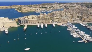 Malta - Senglea & Birgu Senglea & Birgu, Malta hava görüntüleri