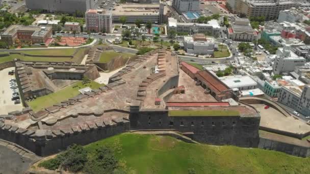 Forteresse de San Cristbal et Playa Pea Beach dans le Vieux San Juan, Porto Rico Vue aérienne de la forteresse de San Cristbal et Playa Pea Beach dans le Vieux San Juan, Porto Rico 