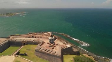 Kale - Castillo San Felipe del Morro, Eski San Juan, Porto Riko Eski San Juan, Porto Riko San Felipe del Morro de kale havadan görünümü San Juan, Porto Riko bulunan bir 16.
