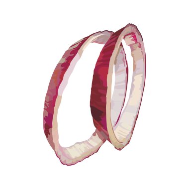 Soğan vektör tasarım çizim şablonu