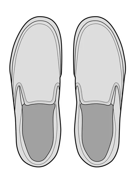 Zapatos Vector Diseño Ilustración Plantilla — Vector de stock