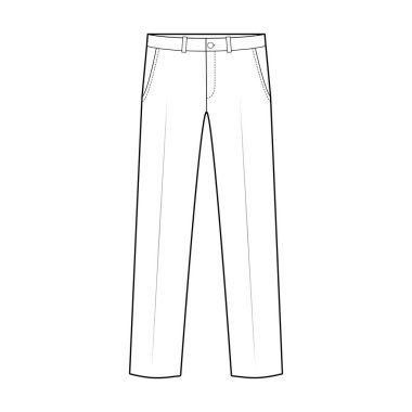 Pantolon resmi pantolon moda düz 