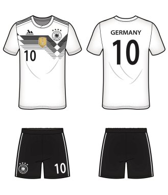 Futbol futbol Tekdüzen vektör tasarım çizim şablonu