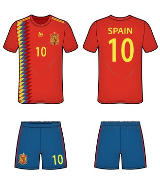 Futbol futbol Tekdüzen vektör tasarım çizim şablonu