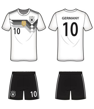 Futbol futbol Tekdüzen vektör tasarım çizim şablonu