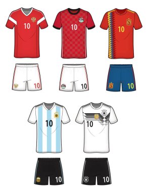 Futbol futbol Tekdüzen vektör tasarım çizim şablonu