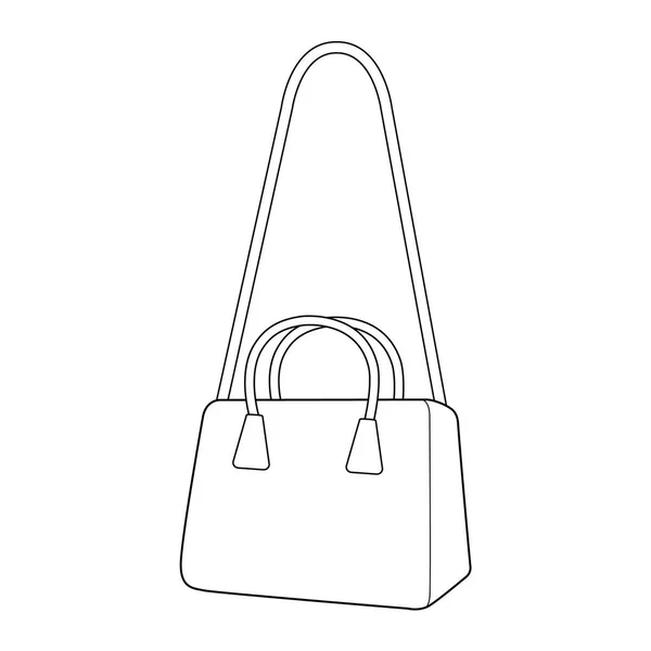 Τσάντα Μόδας Επίπεδη Τεχνική Σχεδίασης Πρότυπο Διάνυσμα — Διανυσματικό Αρχείο