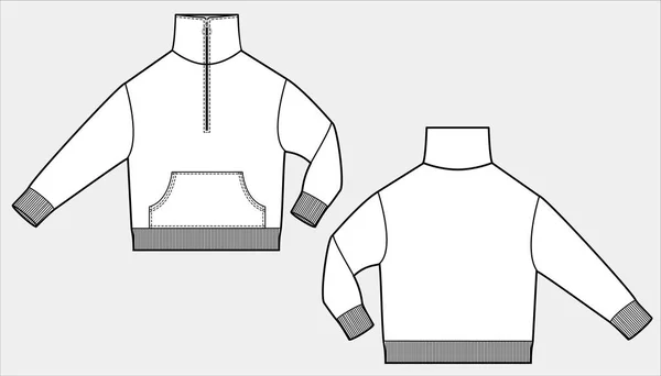 Modello Illustrazione Progettazione Vettoriale Anorak — Vettoriale Stock
