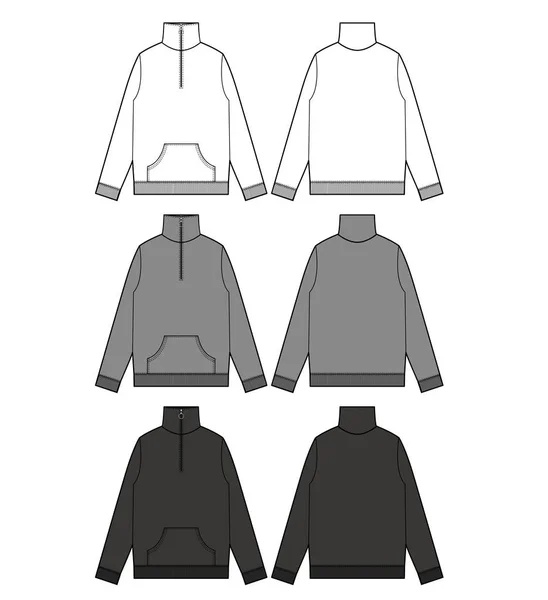 Modelo Ilustração Desenho Vetorial Anorak — Vetor de Stock