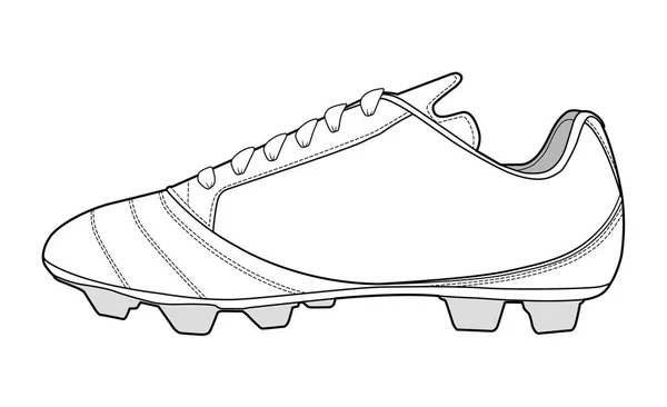 Шаблон Векторного Дизайна Футбольной Обуви — стоковый вектор