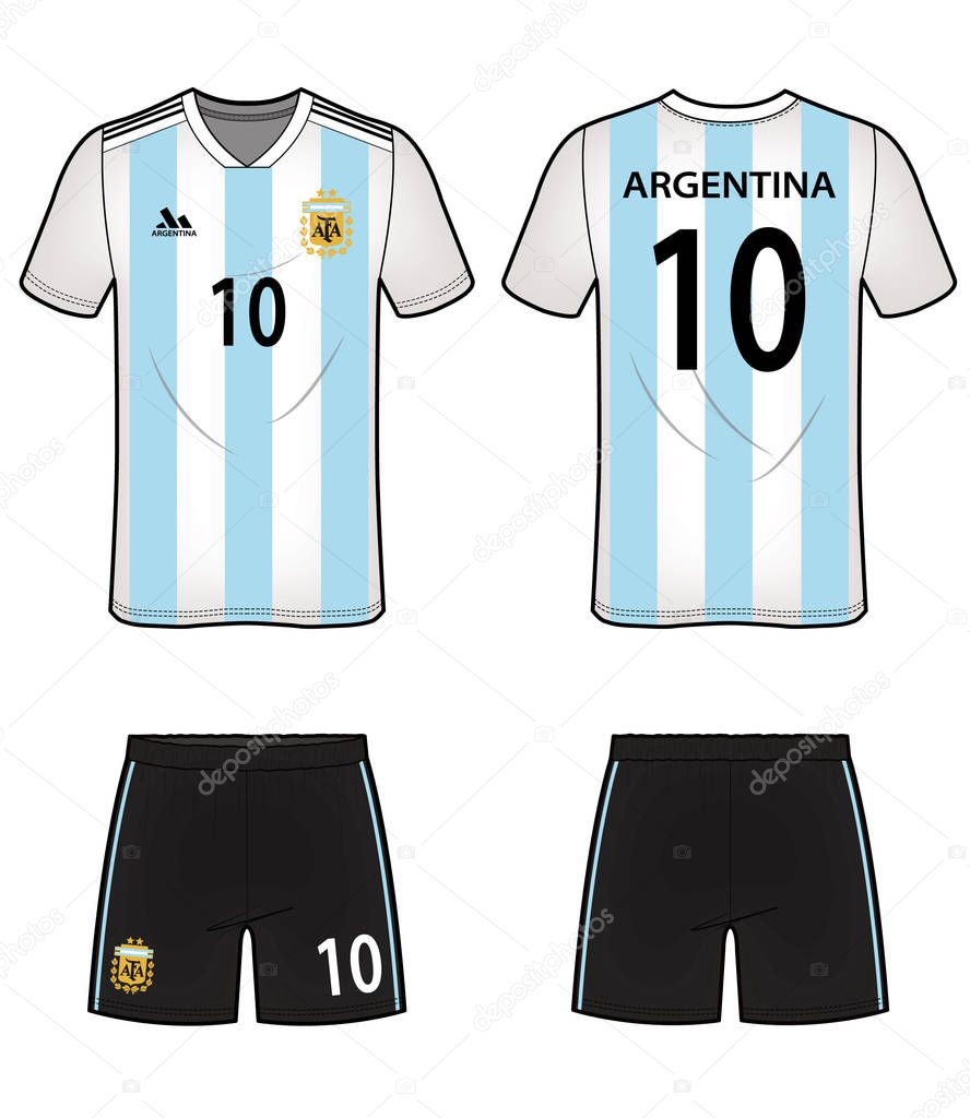 Football soccer uniform vector design illustration template