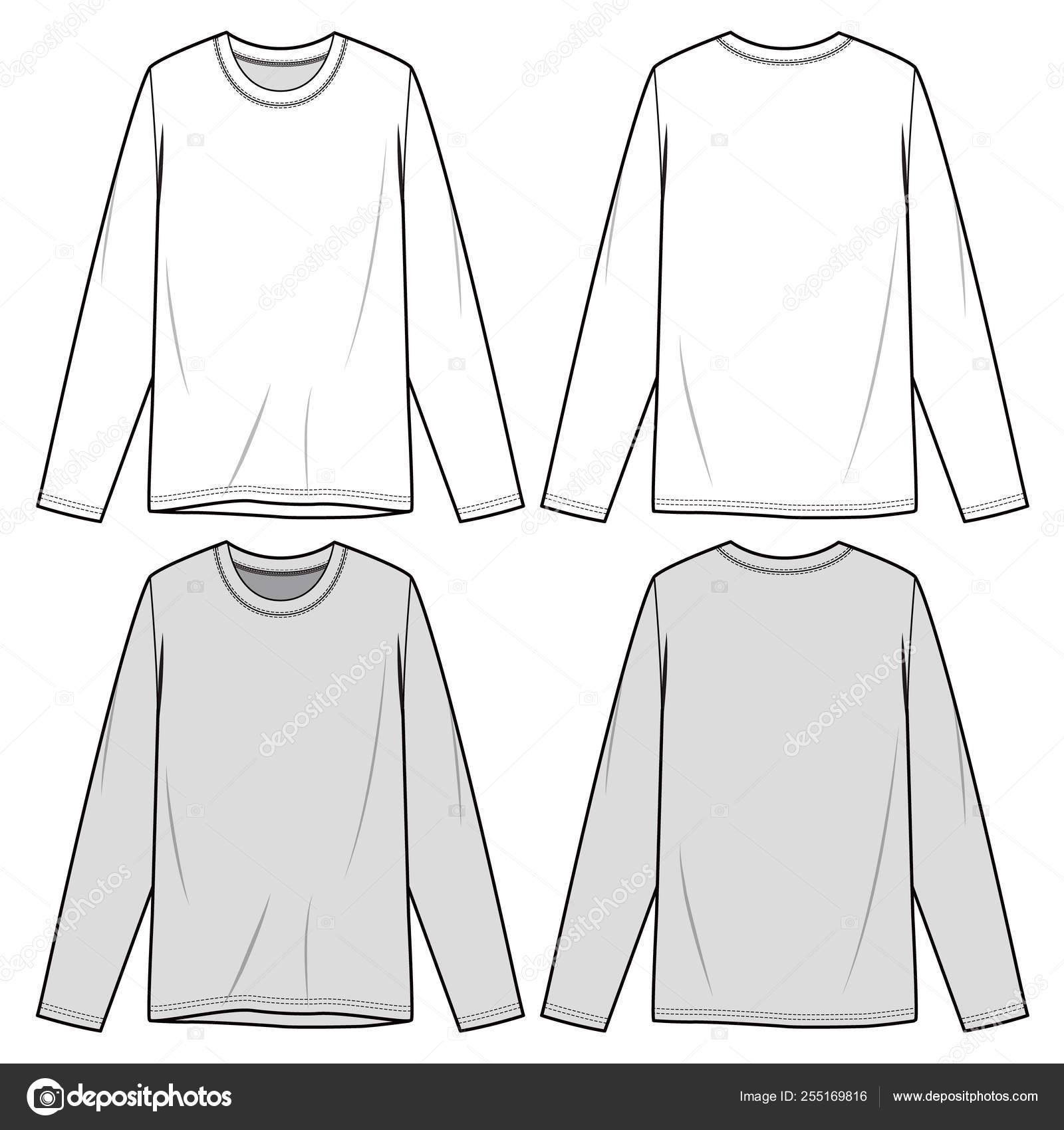 シャツ ファッション フラット スケッチ テンプレート ストック シャツ ファッション フラット スケッチ テンプレート ストック