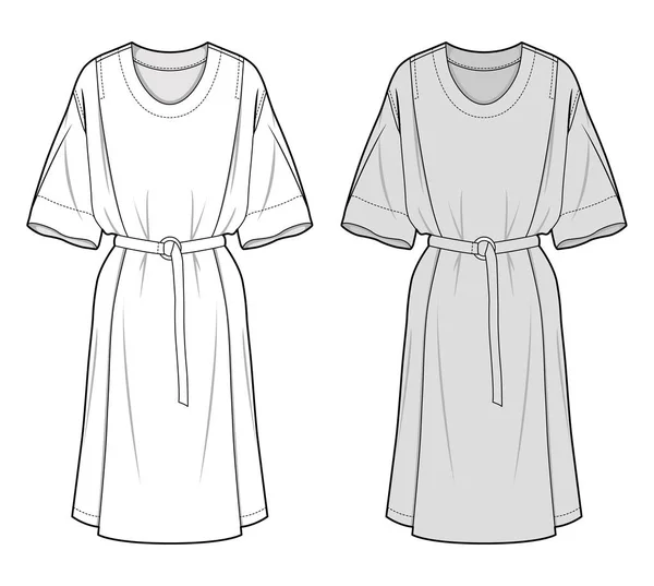 Шаблон Моды Dress — стоковый вектор