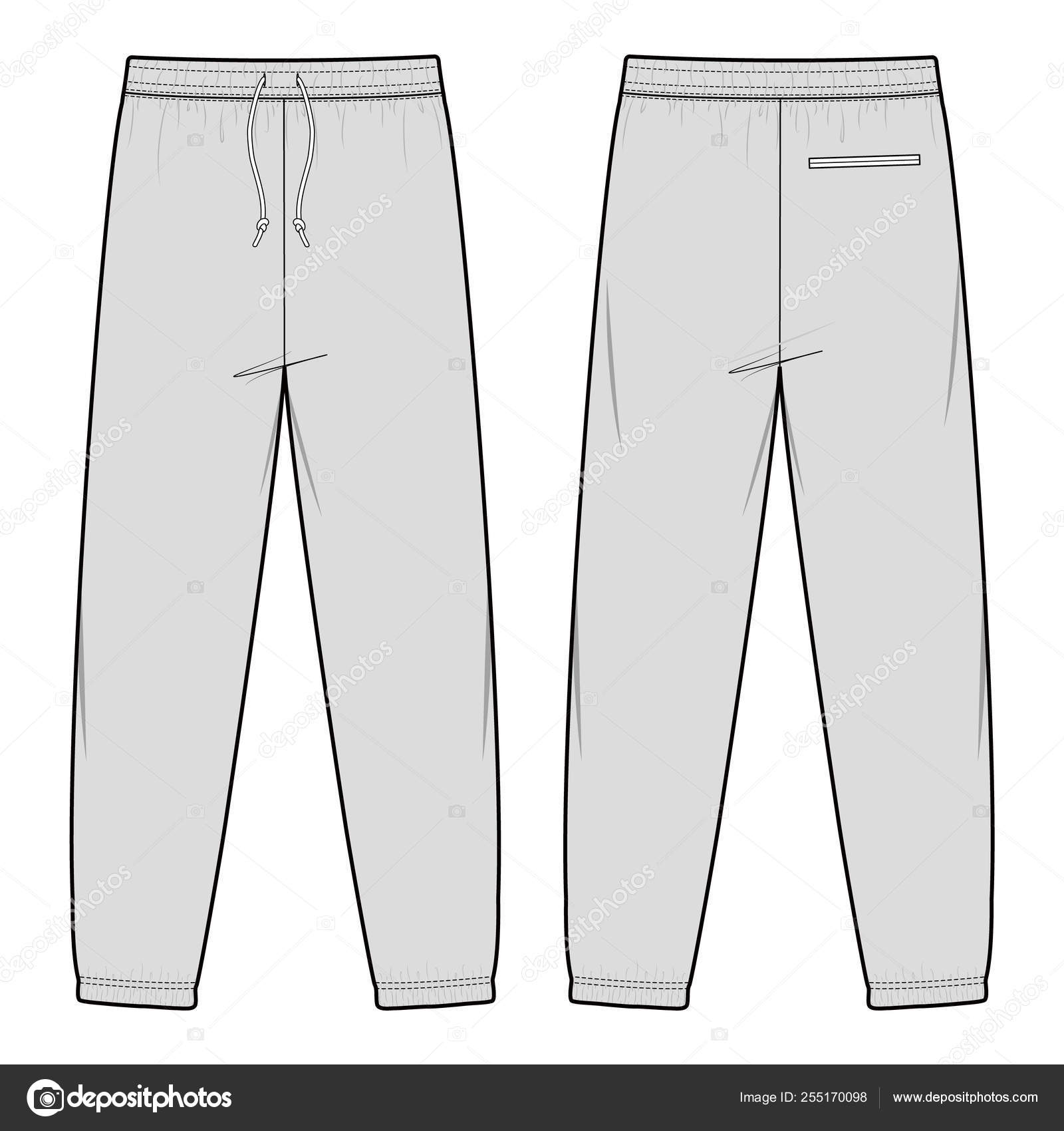 Pants fashion flat technical drawing template | Fashion flats, Fashion  sketches, Illustration fashion design