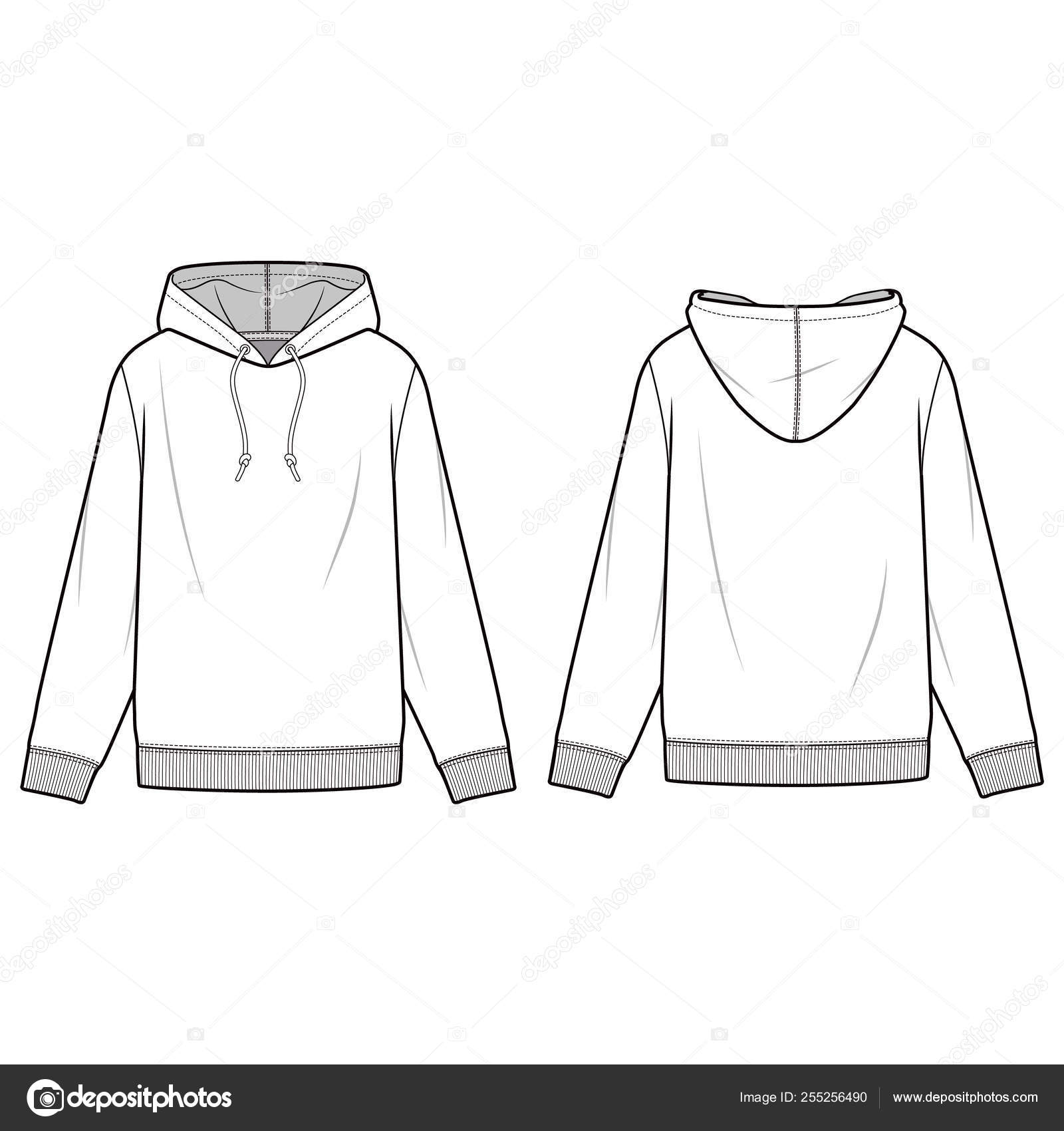 Lace Up Sweatshirt, Fashion Flat Sketch Template Royalty Free SVG,  Cliparts, Vectors, and Stock Illustration. Image 140507865.
